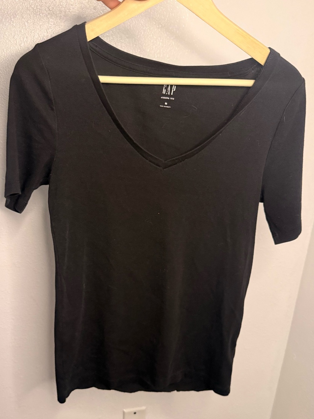 Simple Black V-neck